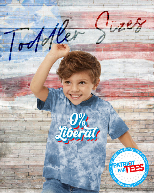 0% Liberal Tie-Dye T-Shirt - Toddler